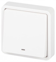 ЭРА Эксперт выкл. СУ 1 кл. (инд.) IP55, 10А,250В, белый 11-1522-01 63279