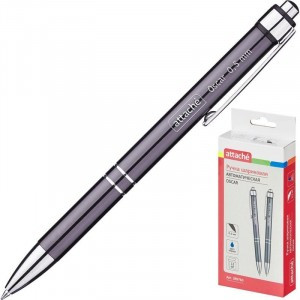 Ручка шарик. Attache Oscar,серебристый корпус,цвет чернил-синий 389760