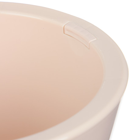 Кашпо Классика 3л, d19,5см, h16,5см пудровый пластик