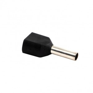 EKF Наконечник штыревой втулочный изол. НШвИ(2) 1,5-8 черный (уп.50шт, цена за уп) nhvi2-1.5-8