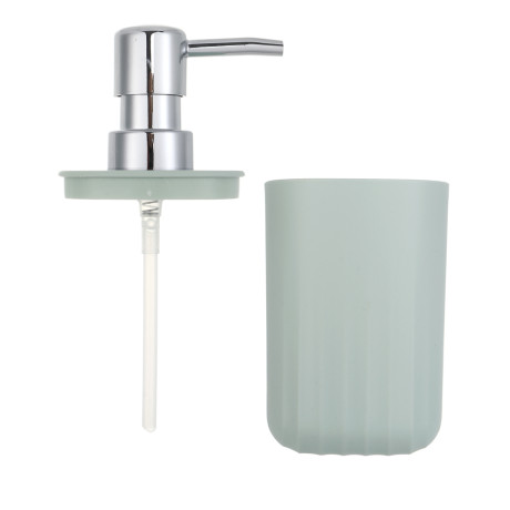 Диспенсер для жидкого мыла тм VETTA Сидней, 250мл, пластик, PP, оливковый, 7x16см