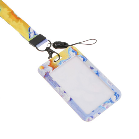 Чехол брелок для пропуска тм ЮL Funny на ленте, пластик, металл, 11х7см, 4 дизайна