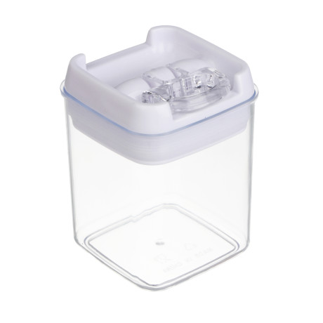 Банка для сыпучих продуктов, тм VETTA, Миндаль, 300мл квадратная, пластик