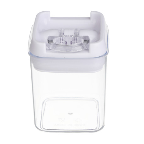 Банка для сыпучих продуктов, тм VETTA, Миндаль, 300мл квадратная, пластик