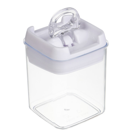 Банка для сыпучих продуктов, тм VETTA, Миндаль, 300мл квадратная, пластик