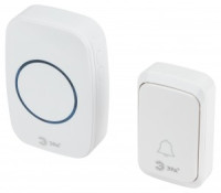 Эра звонок беспроводной C89 38 мелод., с кнопкой, 180 м, 3хAA/A23, белый 7335