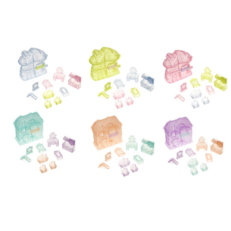 ИГРОЛЕНД Набор мебели в домике-кейсе, PP, 9х4х9,3 см, 4 диз.