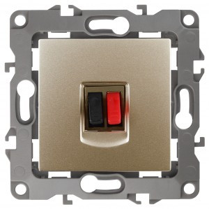 ЭРА 12 мех. роз. СУ аудио, шампань, автоклеммы 12-3111-04 3468