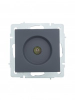 Lezard VESNA мех. роз. TV СУ 1 мест. графит (RG6 проход) (корп. ABS) 742-3488-129