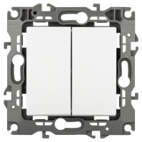 ЭРА 12 мех. выкл. СУ 2 кл. 10А автоклеммы, белый матовый 12-1104-01М