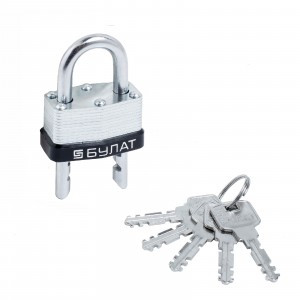 БУЛАТ ВС 0945 стальной 5кл. d=7мм Замок навесной48,6)