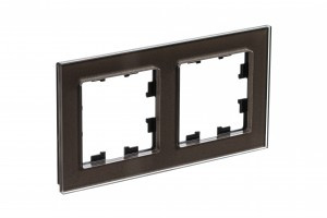 Systeme Electric AtlasDesign Nature рамка СУ 2 мест. стекло мокко ATN320602 (2!)