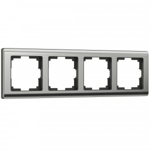 Werkel рамка СУ 4 мест. Metalliс (глянцевый никель) W0041602 a051004