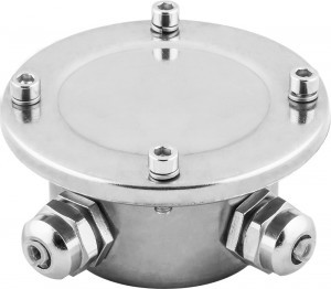 Feron распред. коробка LD504 12-24V 4 гермовводов (д/бассейнов, фонтанов) нерж.сталь IP68 32184