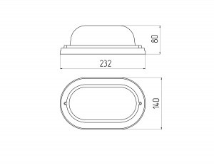 ЭРА св-к баня 130° овал Кантри(орех) дерево/стекло E27 60W 232х140х80 IP54 НБО 04-60-011 7092