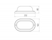 ЭРА св-к баня 130° овал Кантри(орех) дерево/стекло E27 60W 232х140х80 IP54 НБО 04-60-011 7092