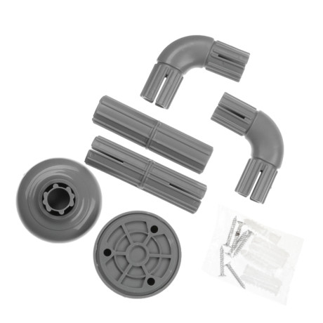 VETTA Карниз для ванной угловой 90x90x90см, нерж.сталь