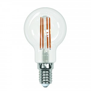 Uniel Sky шар G45 E14 13W (1150lm 360°) 3000K 2K филамент прозрачная 45x82 LED-G45-13W/3000K/E14/CL