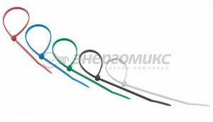 REXANT хомут нейлоновый  200x3.6 мм 25 шт цветные, (10!) 07-0208-25