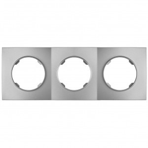 Bylectrica РЕТРО ПРОВАНС квадрат Рамка 3 мест. (ЮЛИГ.735212.500 серебро)