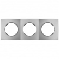 Bylectrica РЕТРО ПРОВАНС квадрат Рамка 3 мест. (ЮЛИГ.735212.500 серебро)