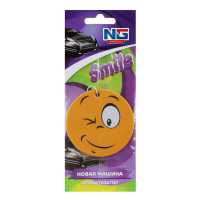 NEW GALAXY Ароматизатор бумажный &quot;Смайл&quot;, 5 гр., Новая машина, дизайн GC