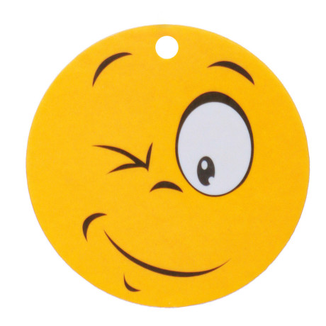 NEW GALAXY Ароматизатор бумажный "Смайл", 5 гр., Новая машина, дизайн GC