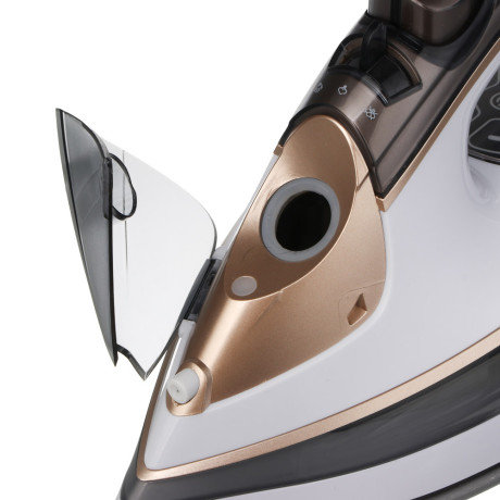 LEBEN Утюг с отпаривателем 3000 Вт, керамика, цифр. дисплей (антинакипь, антикапля, автоотключение)