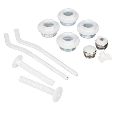 Комплект монтажный для радиатора отопления 1"x1/2", с двумя кронштейнами