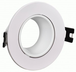 IEK св-к встр. под лампу MR16 GU5.3 4104 круг пласт. белый 90x90x29 LT-UVB0-4104-GU05-1-K01