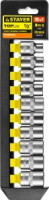 Набор STAYER &quot;STANDARD&quot;: Торцовые головки (1/2&quot;) на пластиковом рельсе, 10-19мм, 10 предметов
