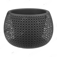 Кашпо ПИРУЛА D290 4л со вст. графит  М3101 х4