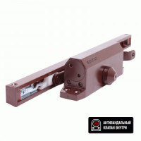 Доводчик дверной БУЛАТ ARCTIC ДД 502/4 AH-С (40-90кг) коричневый со скольз.тягой, морозостойкий (10)