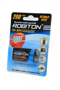 Ак-р Robiton 200MH9 /6F22 200mAh Ni-MH BL1, 12239