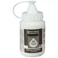 Краска акриловая художественная BRAUBERG флакон 250 мл, проф. серия, белила титановые, 191072