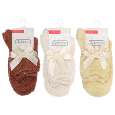 GALANTE Носки женские махровые "травка", р.23-25, 95% полиэстер, 5% спандекс, цвета в ас-те,  арт.2