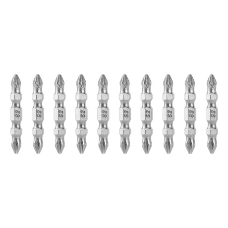 Бита двухстор., PH2-PH2х45мм, сталь S2, 10шт. Gross