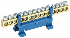 IEK шина N "Ноль" (нул.) на DIN-изол тип "Стойка" ШНИ-6х9-14-С-С