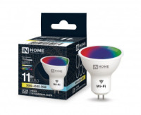 ASD/InHome Wi-Fi лампа св/д MR16 GU5.3 11W(990lm) димм RGB+3000-6500K 220V LED-JCDR-RGBW-SMART