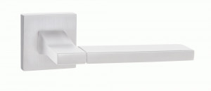 Ручка дверная компл.квадрат.основ. PUERTO Тирамису матовый супер белый INAL 524-03 MSW