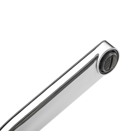 RAIN Смеситель для кухни Уран, высокий, кран-буксы 1/2, гайка, латунь, хром