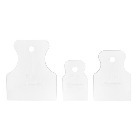 Набор шпателей 40-60-80 мм, белая резина, 3 шт Matrix