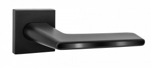 Ручка дверная компл.квадрат.основ. PUERTO Романо черный - черный INAL 556-03 slim B/B