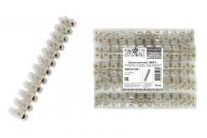 TDM зажим винтовой ЗВИ- 5 12 пар 5А 4мм2 "п/э" белый (уп.10шт, цена за шт) Народный SQ0510-0201