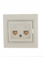 Lezard Мира роз. телеф. СУ 2 мест. крем. (RJ11) (корпус PC) 701-0303-138