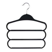 VETTA Вешалка-органайзер, 3 уровня, 36х40.5х0.6 см, пластик с покрытием Soft-touch, черная