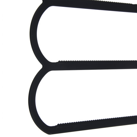 VETTA Вешалка-органайзер, 3 уровня, 36х40.5х0.6 см, пластик с покрытием Soft-touch, черная