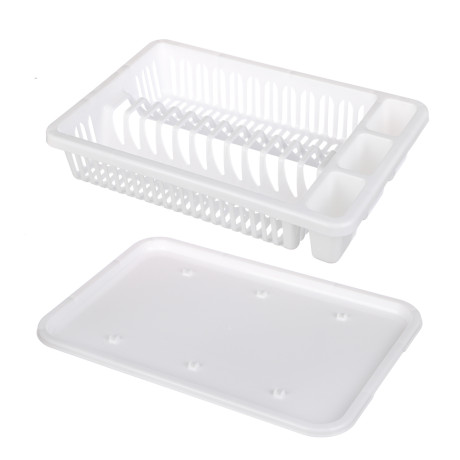 Сушилка для посуды, пластик, цвет белый