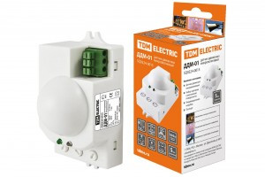 TDM датчик движения МВ наружной уст. ДДМ-01 1200W (дальн. 8м) 120гр сбоку, 360гр сверху SQ0324-0015