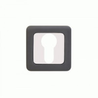 Накладка для ц/м АЛЛЮР АРТ ET-S1 MBN/CP(4242) квадратное основание графит/хром (100,10) (компл)